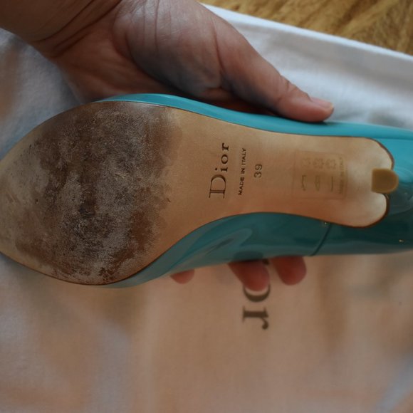Aquamarine Christian Dior Heels 39 - Picture 4 of 11